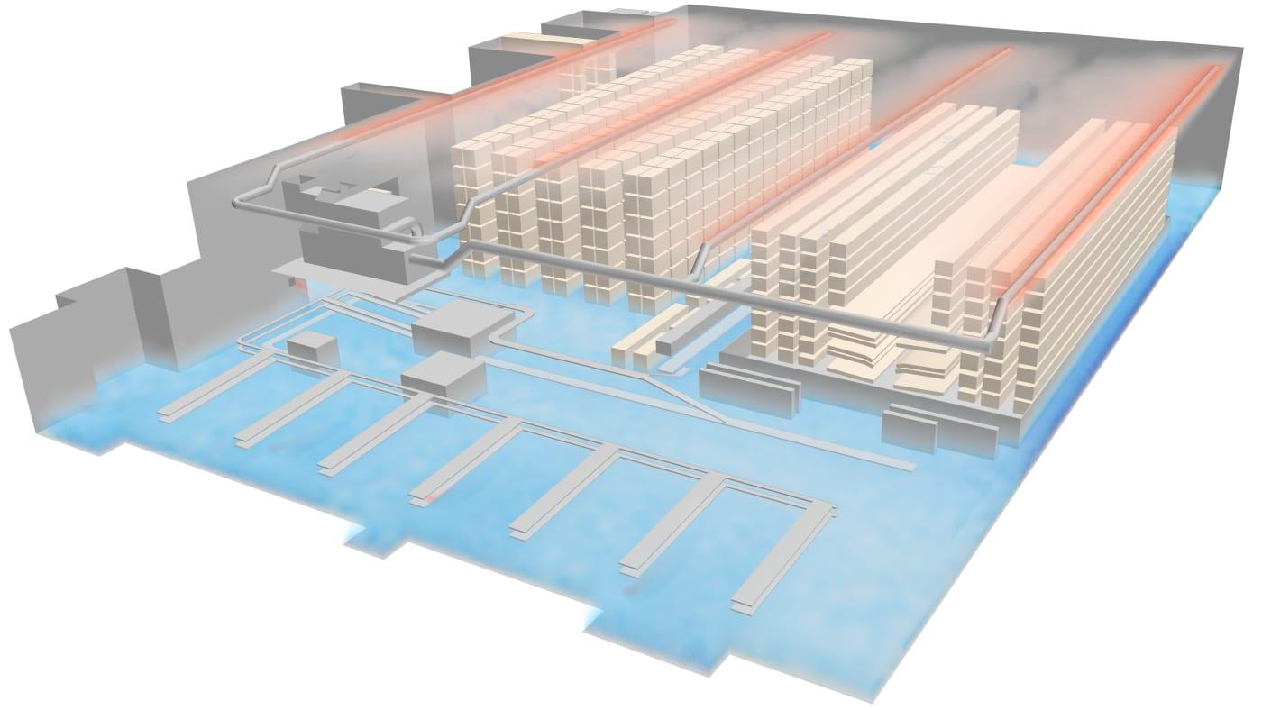 Logistics distribution center